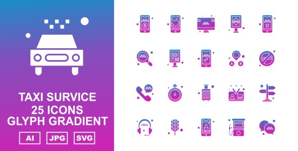 Набор иконок на тему city