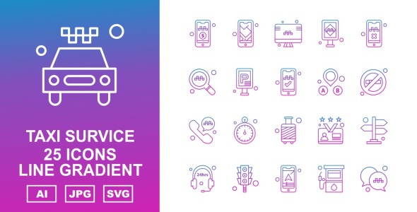 Набор иконок на тему city