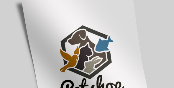 Шаблон логотипа на тему графика