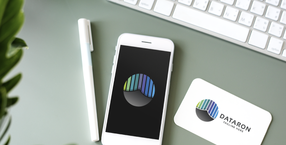 Шаблон логотипа на тему графика