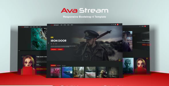 Movies &amp; Tv Shows Bootstrap 4 Template