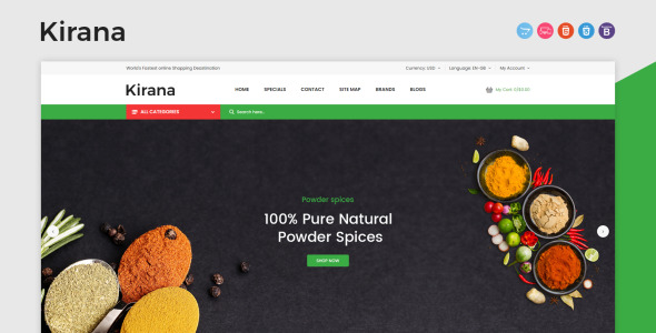 Kirana OpenCart Template