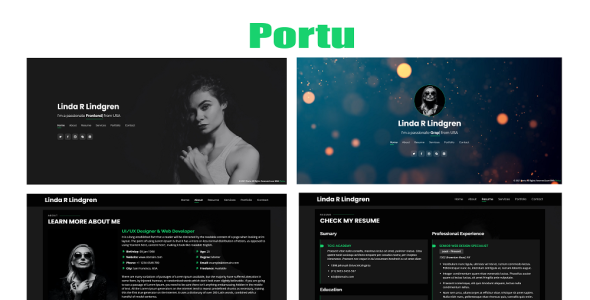 Personal Portfolio Bootstrap 5 Landing Page Template