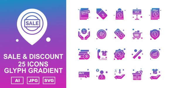 Набор иконок на тему shopping