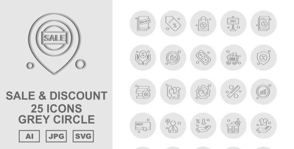 Набор иконок на тему shopping