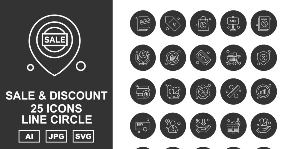 Набор иконок на тему shopping