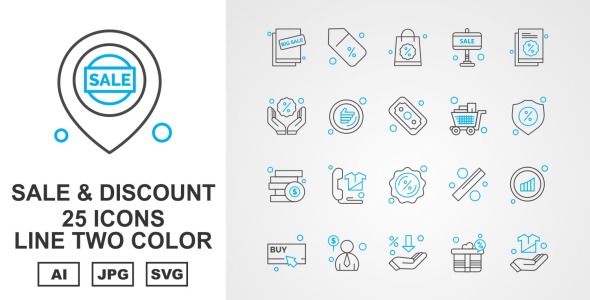 Набор иконок на тему shopping