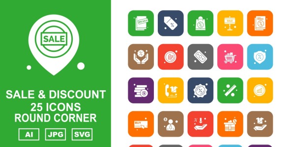 Набор иконок на тему shopping