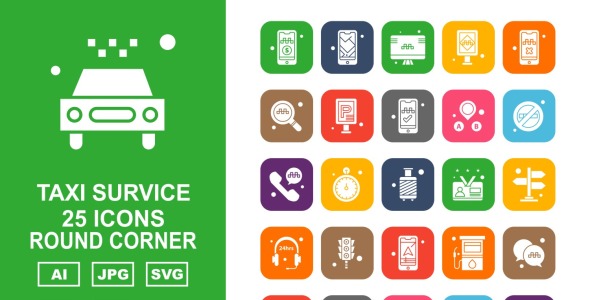 Набор иконок на тему city