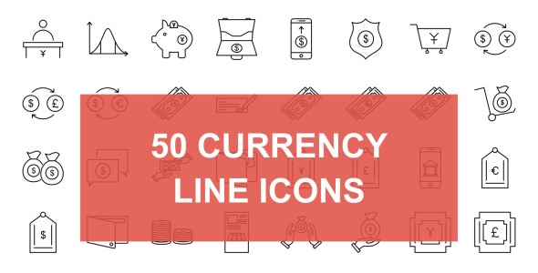 Набор иконок на тему финансы