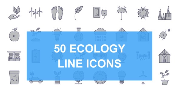 Набор иконок на тему nature