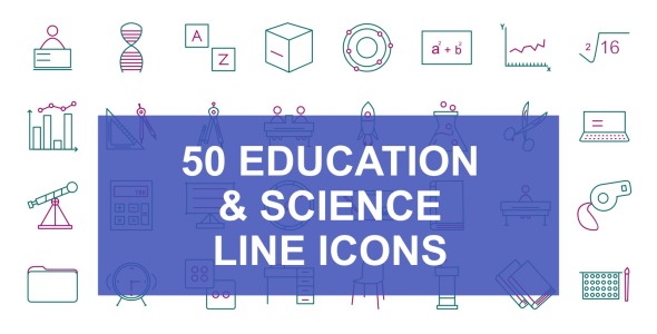 Набор иконок на тему science
