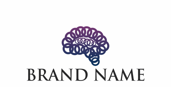 Шаблон логотипа на тему графика