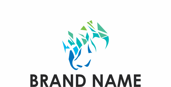 Шаблон логотипа на тему графика