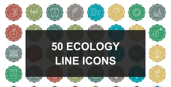 Набор иконок на тему nature