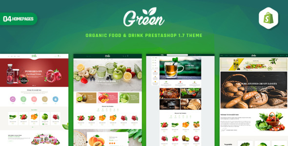 Organic Food &amp; Drink PrestaShop Theme