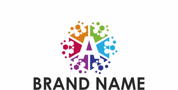 Шаблон логотипа на тему графика