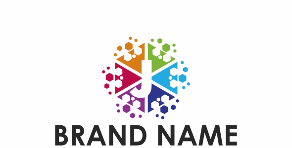 Шаблон логотипа на тему графика