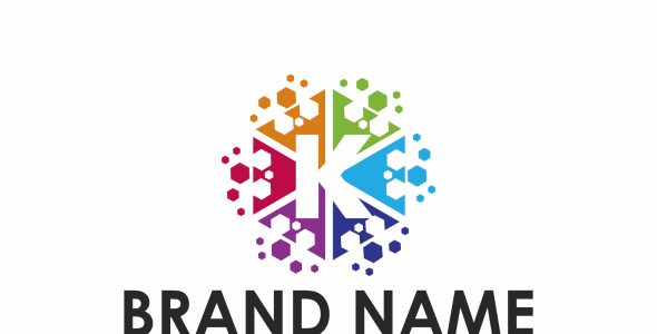 Шаблон логотипа на тему графика