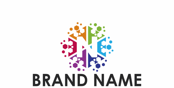 Шаблон логотипа на тему графика