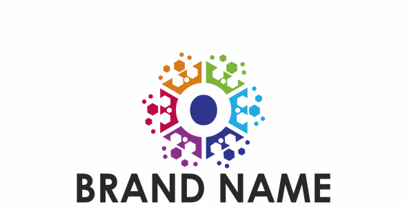 Шаблон логотипа на тему графика