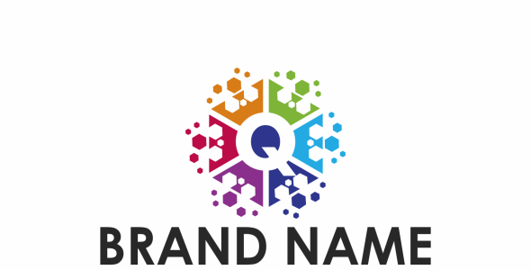 Шаблон логотипа на тему графика