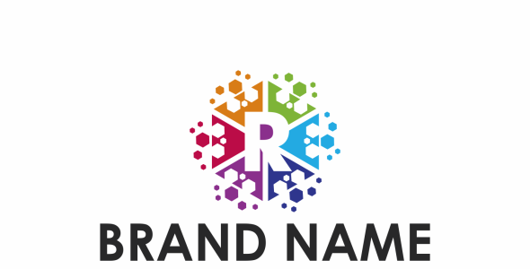 Шаблон логотипа на тему графика