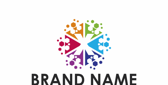 Шаблон логотипа на тему графика