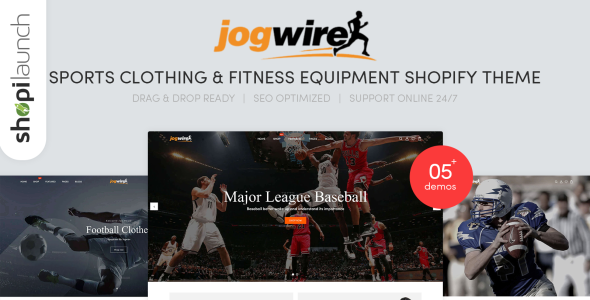 Sports Clothing &amp; Fitness Equipment Shopify Theme