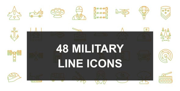 Набор иконок на тему military