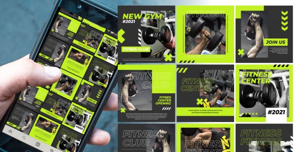 Шаблон для соцсетей на тему графика