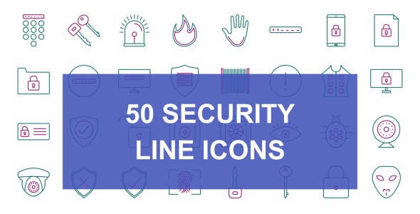 Набор иконок на тему security