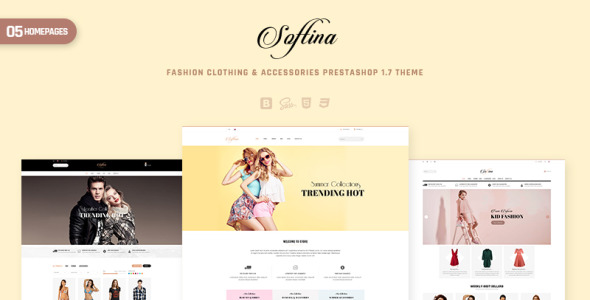 Fashion, Clothing &amp; Accessories PrestaShop Theme