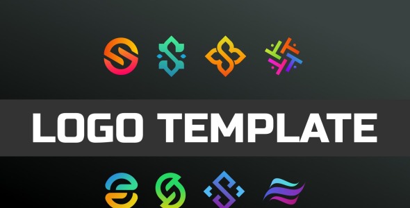 Шаблон логотипа на тему графика