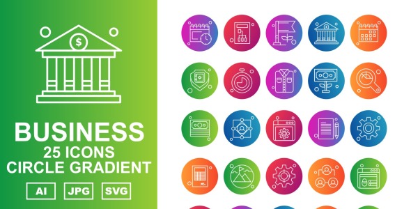 Набор иконок на тему business