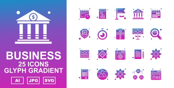 Набор иконок на тему business