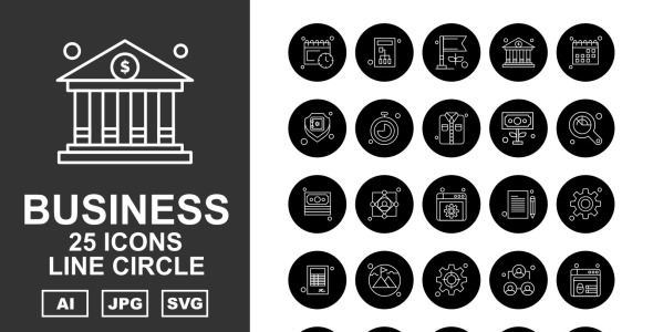 Набор иконок на тему business