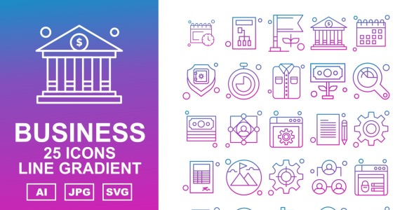 Набор иконок на тему business