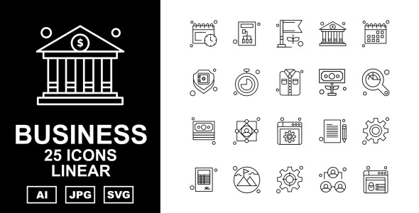 Набор иконок на тему business