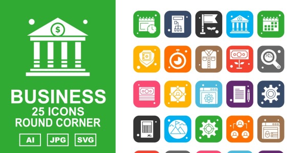 Набор иконок на тему business