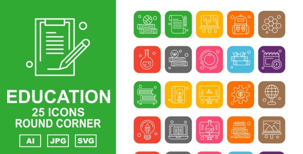 Набор иконок на тему science