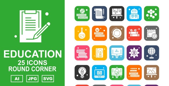 Набор иконок на тему science