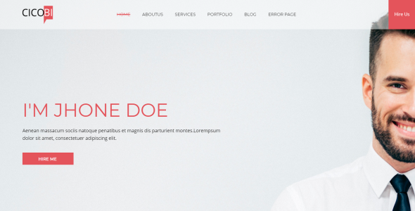 Personal Resume and Portfolio Joomla Template