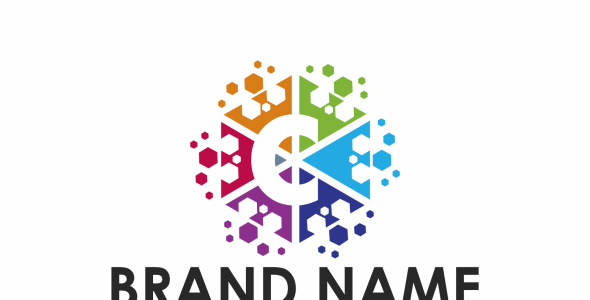 Шаблон логотипа на тему графика