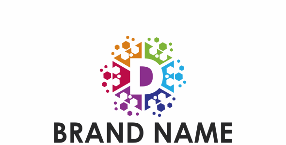 Шаблон логотипа на тему графика