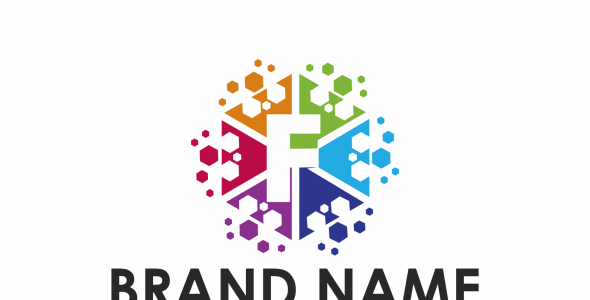 Шаблон логотипа на тему графика