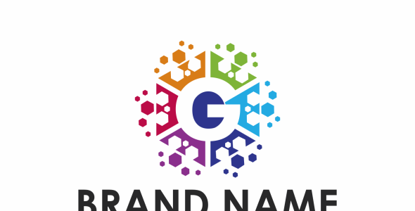 Шаблон логотипа на тему графика