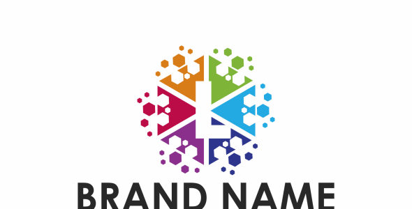 Шаблон логотипа на тему графика