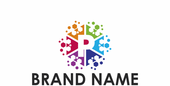 Шаблон логотипа на тему графика