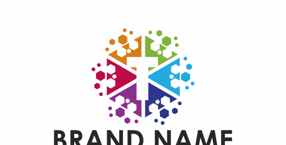 Шаблон логотипа на тему графика